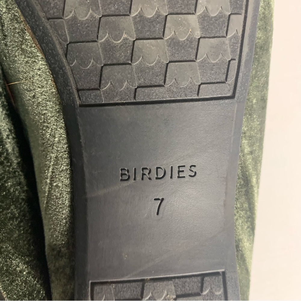 Birdies Starling Pine Women’s Velvet Loafer Flats in Heron Green Size 7 - Picture 5 of 7